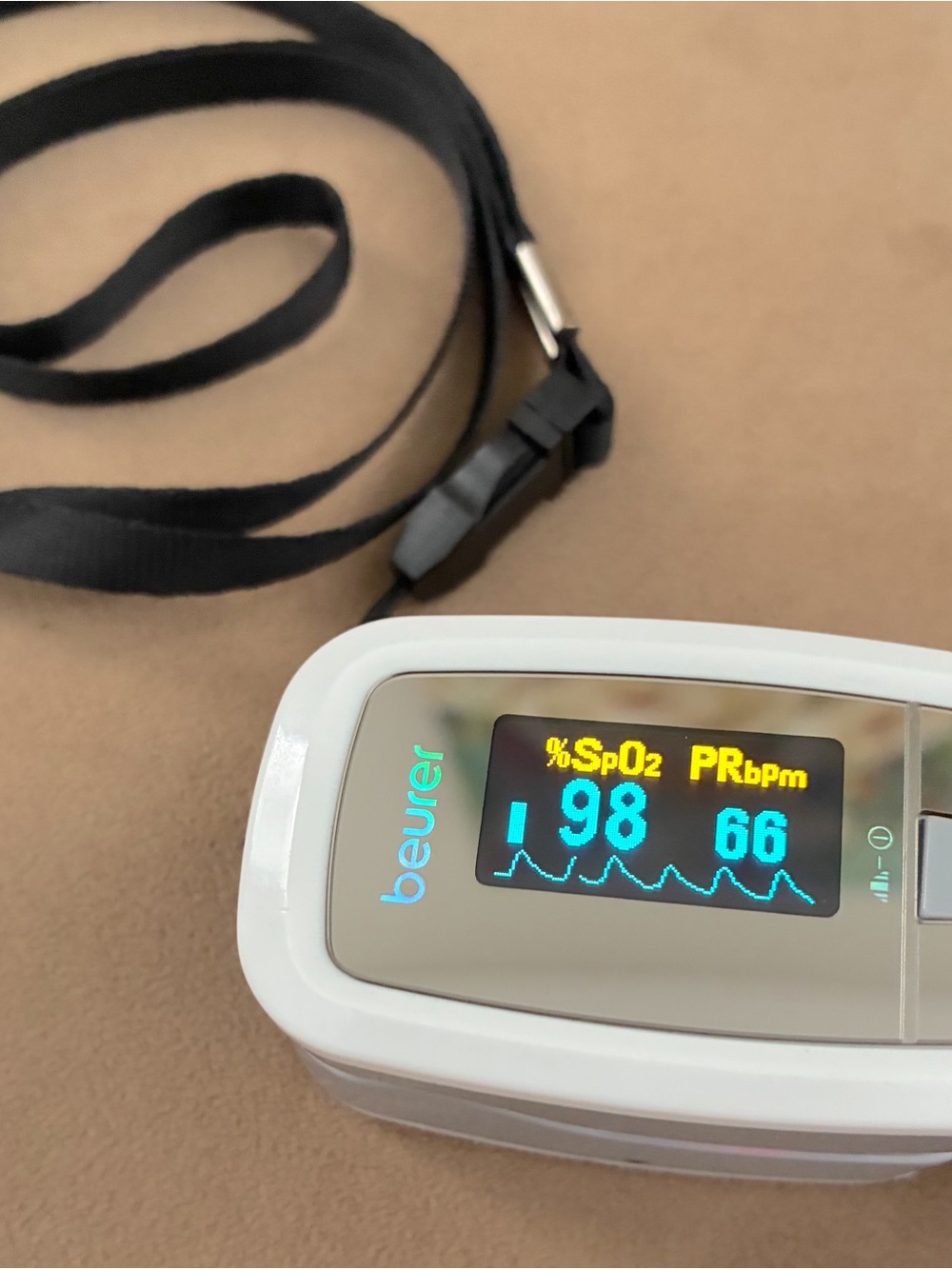 Beurer PO30 Fingertip Pulse Oximeter - Portable SpO2 & Heart Rate Monitor